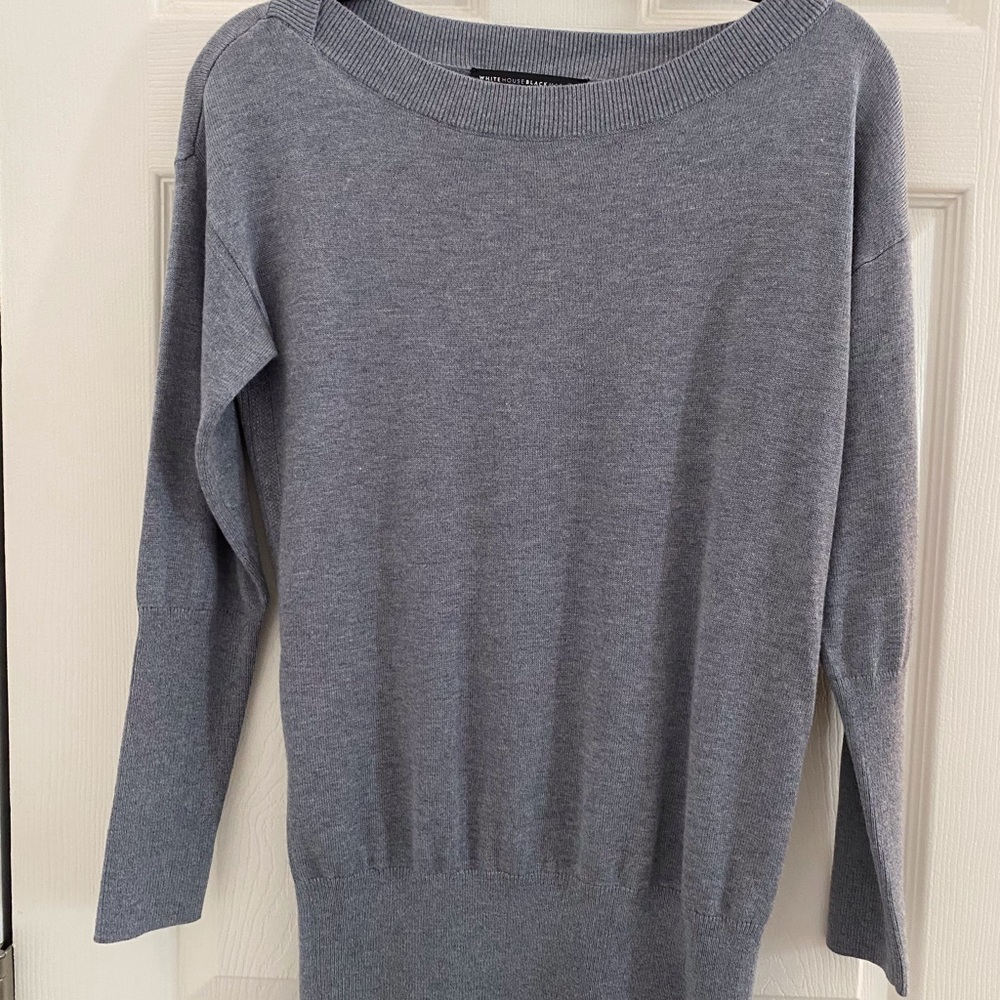 WHBM Grey Tunic Sweater size XS